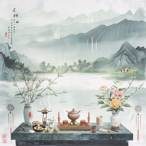 Serene Beauty of Qingming Festival