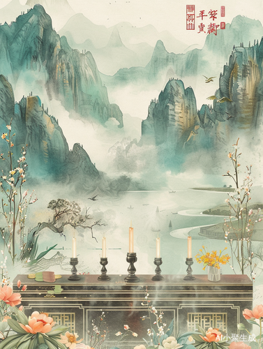 Serene Beauty of Qingming Festival