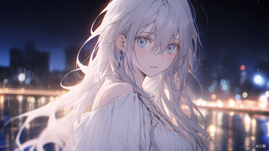 Mysterious Girl in White: Moonlit Tears