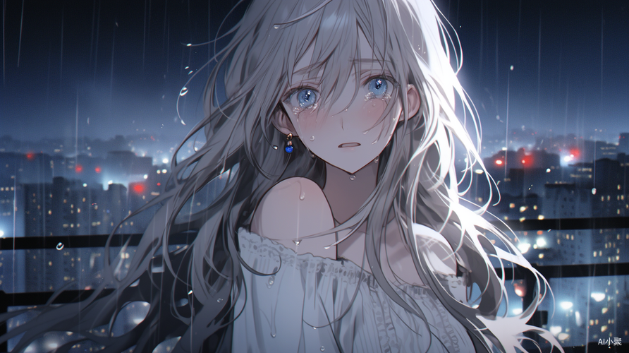 Mysterious Girl in White: Moonlit Tears