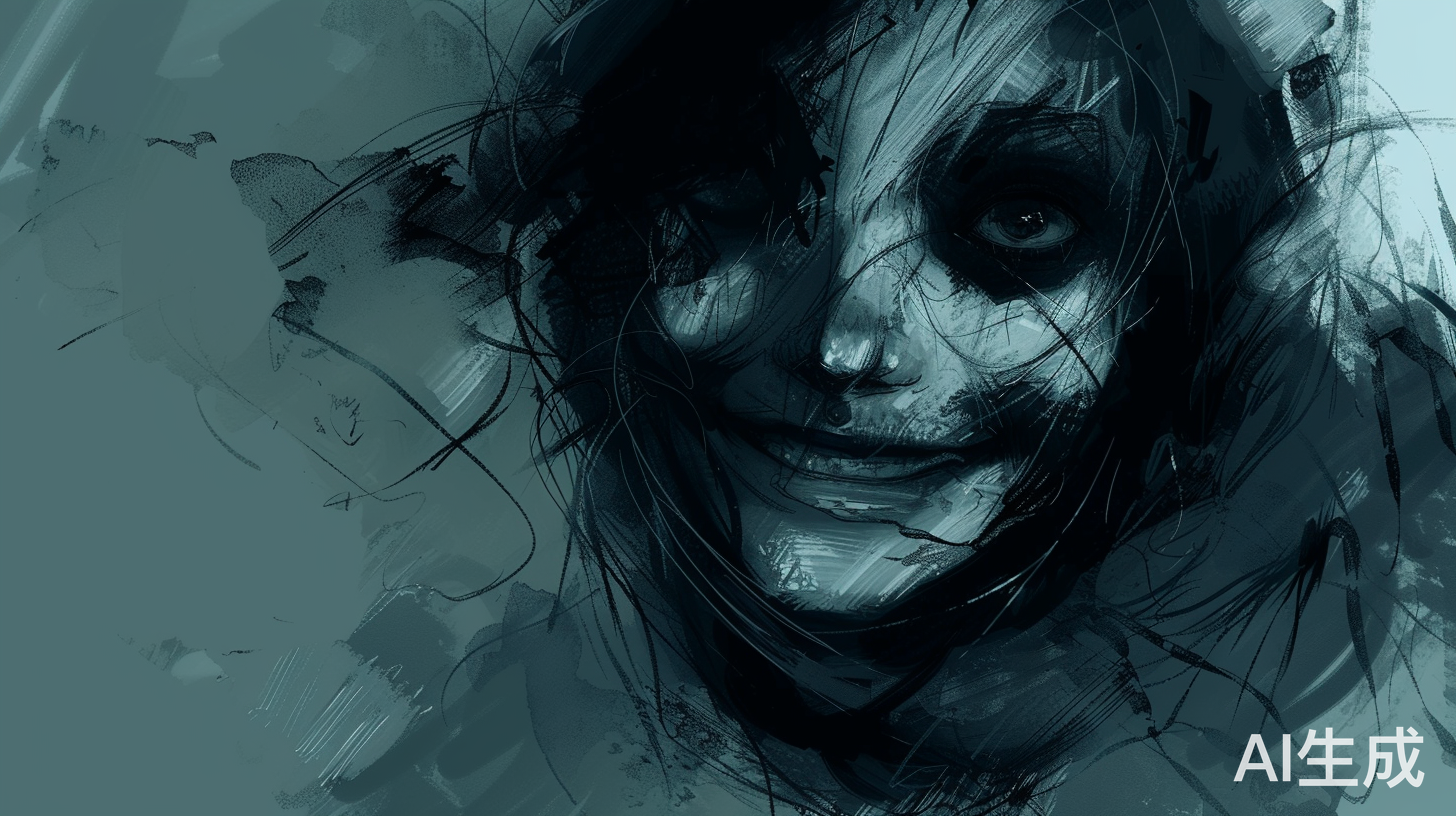 纠结的内心与微笑的面容