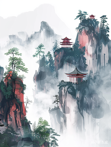 线条与中国山水的碰撞