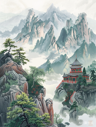 线条与中国山水的碰撞