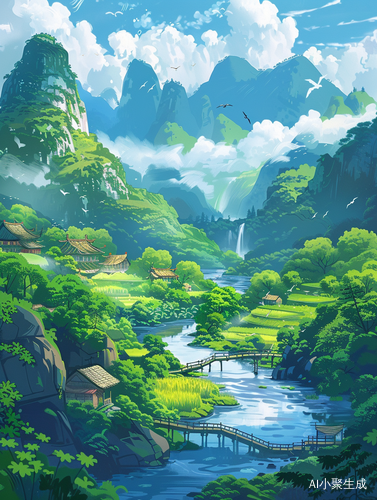 乡野咒语：中国风插画
