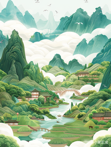 乡野咒语：中国风插画