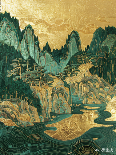千里江山的中国刺绣工艺