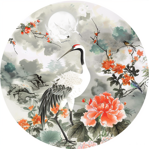 国潮仙鹤：神针启幕的月光寒
