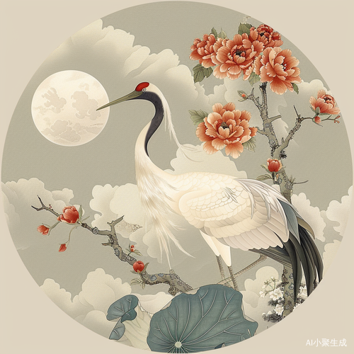 国潮仙鹤：神针启幕的月光寒