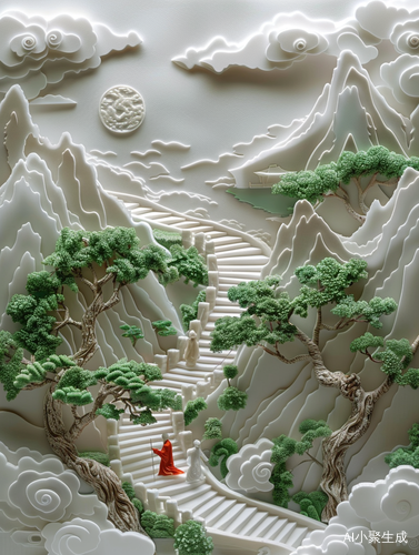 纸上世界---东方山水纸雕艺术的魅力