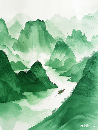 漫漫旅程，极简国风插画