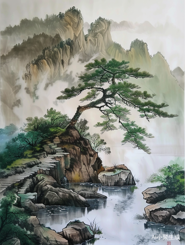 古人的诗意生活：松壑泛舟图