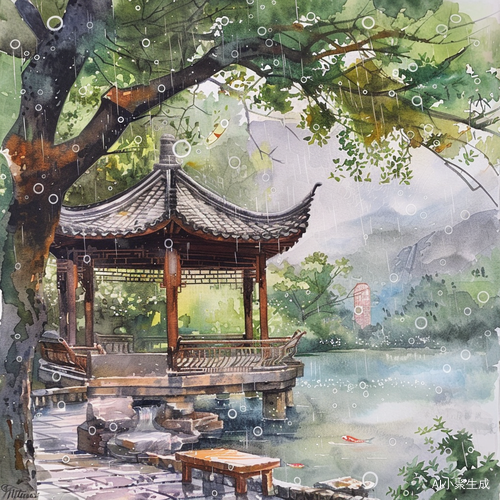 梦回江南：古风园林与水彩气泡的诗意旅行