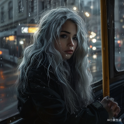暴雨中的大波浪长得白白净净的大美女
