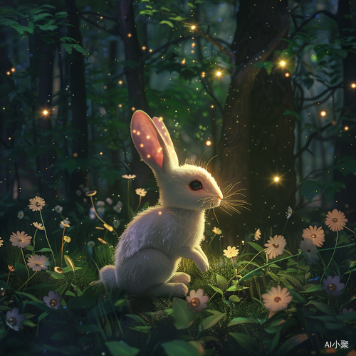 Enchanting Forest: Magical Lighting and High Resolution