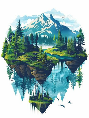 Captivating Wolf Hiking T-Shirt Design