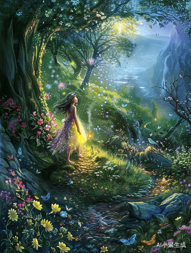 梦幻森系女孩的春光明媚与自在饮酒