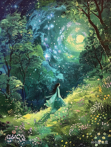 梦幻森系女孩的春光明媚与自在饮酒
