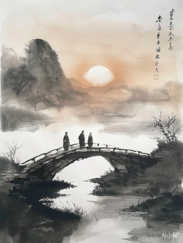 夕阳西下，小桥流水人家