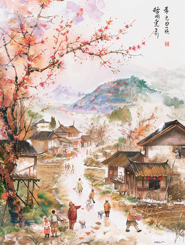 2024清明时节雨纷纷，牧童指路杏花村