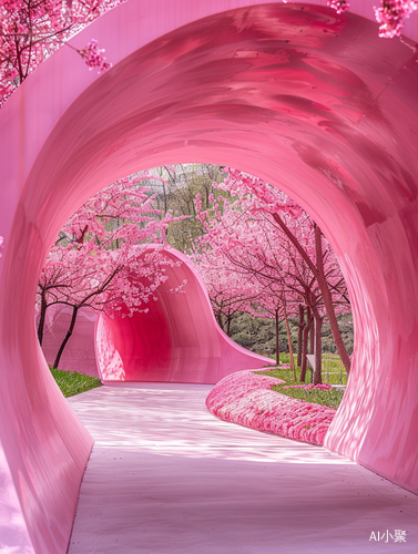 Enter the Pink Tunnel: Exploring the Shinsh Garden's Unique Eco-Architecture