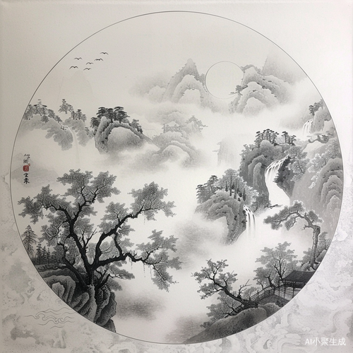 毛毡画：中国风绘画，吉祥云朵的可爱插画