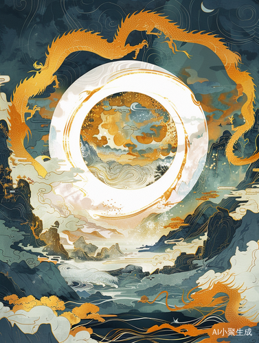 AI国风I敦煌神话风-中国敦煌风格插画