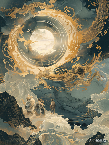 AI国风I敦煌神话风-中国敦煌风格插画
