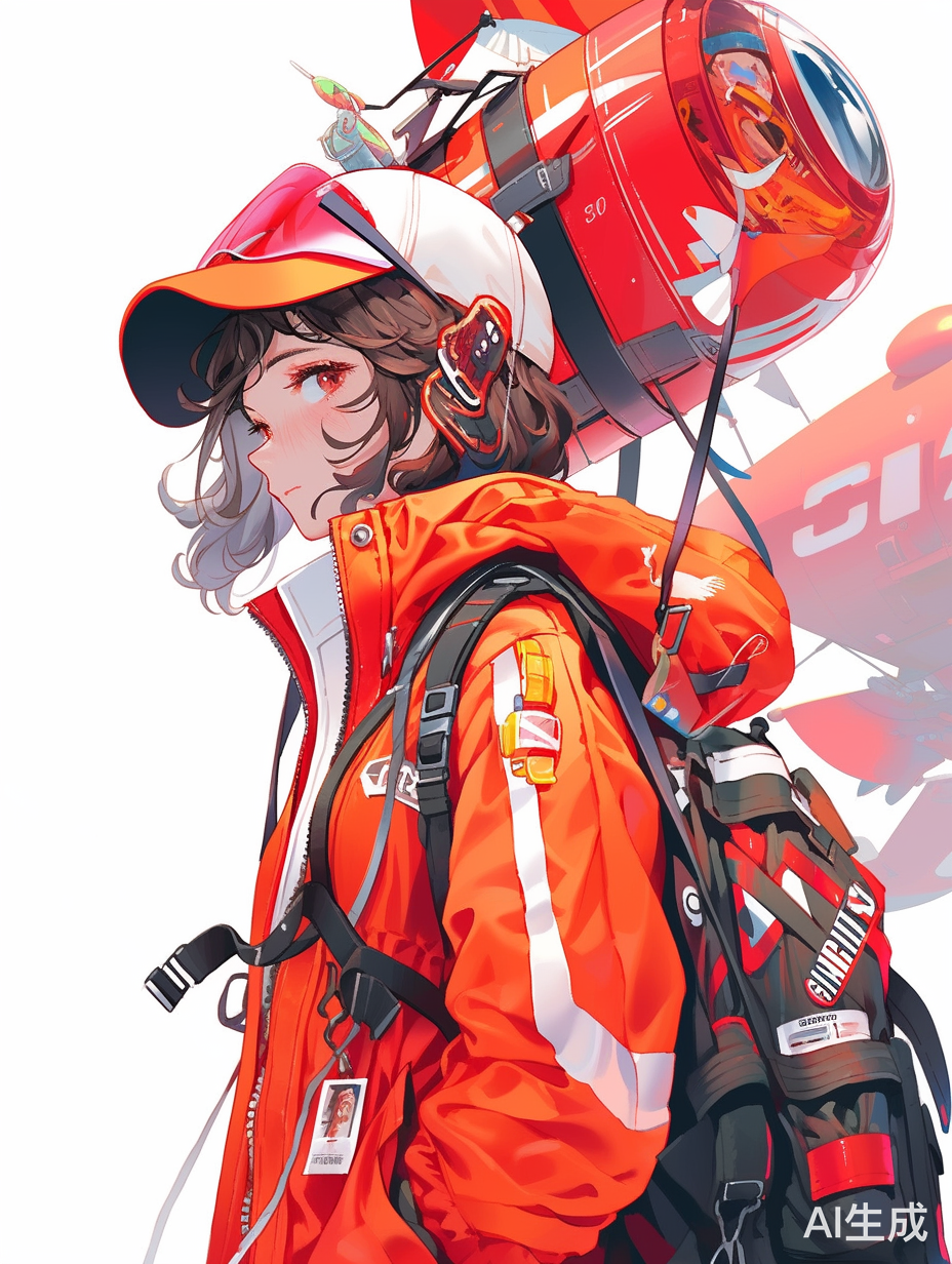 航空梦想中的靓丽女孩