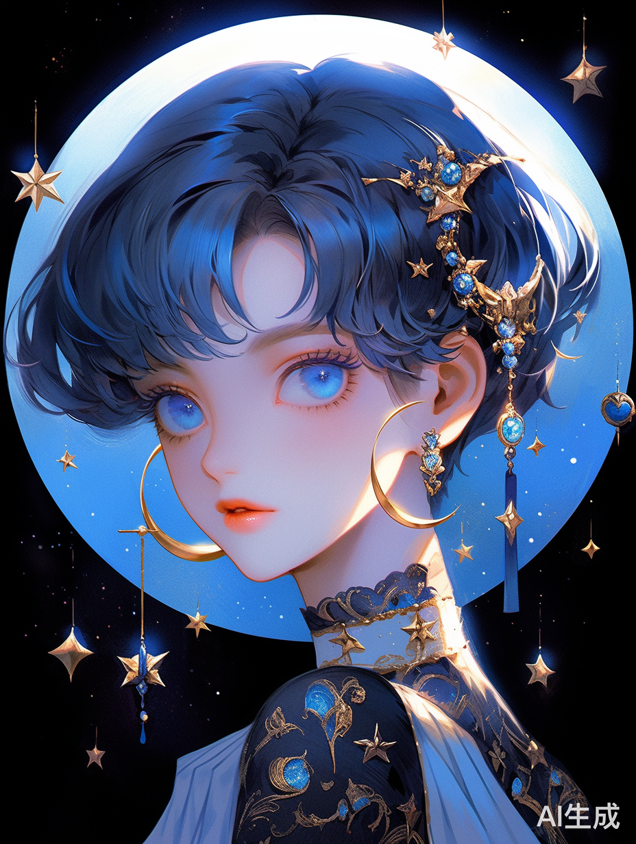 完美细节，高分辨率8k动漫女孩插图壁纸