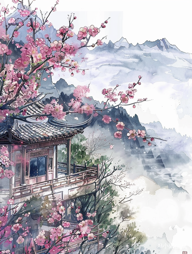 春来桃花开，古韵东方生活再现