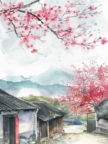 春来桃花开，古韵东方生活再现
