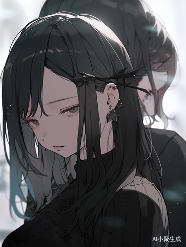 黑直发女生和黑短发女生的压抑