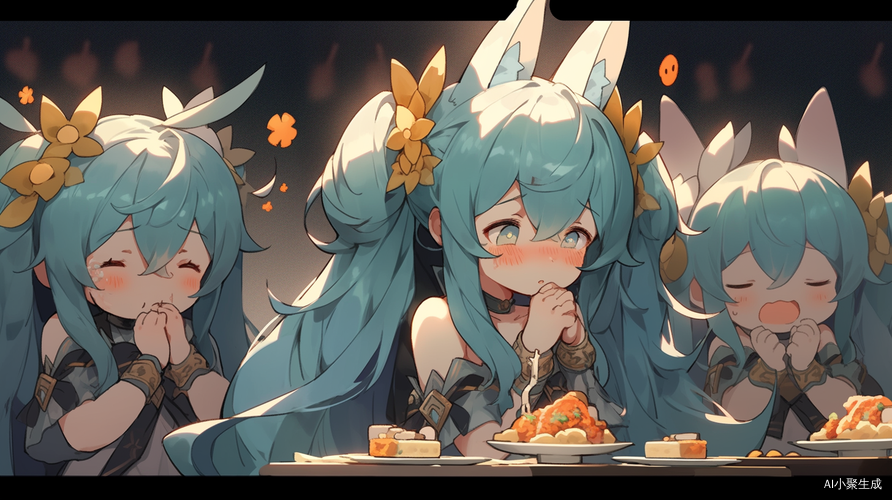 Stunning Genshin Impact Fan Art: Princess Athena with Colorful Gradient Hair and Butterfly Sitting