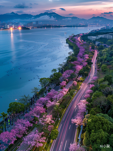 Romantic Road along the Sea: Stunning Springtime Scenery