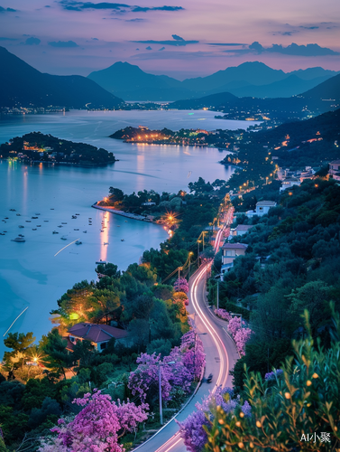 Romantic Road along the Sea: Stunning Springtime Scenery