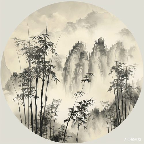 Poetic Bamboo Forest Scenery