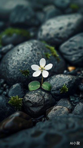 Magical White Flower: Fantasy, Ethereal, Cinematic