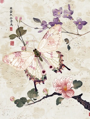 刺绣蝴蝶中国的刺绣：Chinese embroidery craft of a butterfly, White and pink, purple and green, flower, minimalist color field, freehand brushwork, blank-leaving, precisionist art, hyperrealistic rendering, graceful restraint , simple background version 6.0 aspect 3:4 stylize 750 chaos 0 no Text, letter, word, Chinese character.#画画的日常 #刺绣 #刺绣分享 #midjourney #midjourney关键词 #midjourney学习 #midjourney练习 #Ai绘画 #新中式 #艺术创作 #艺术 #我和AI有画说 #ai作画