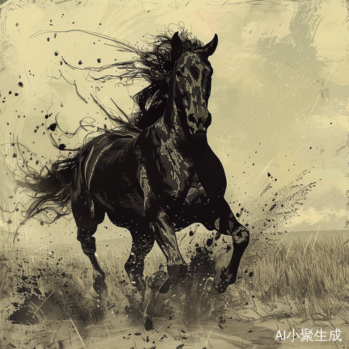 狂烈奔驰的黑马