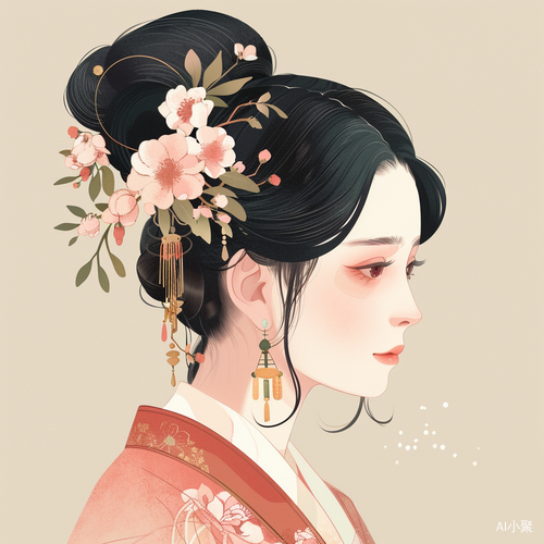 唐代女性插图