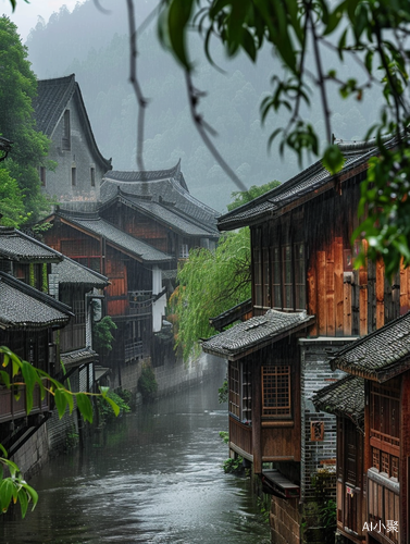 Misty Rain: The Enchanting Beauty of the Yangtze River