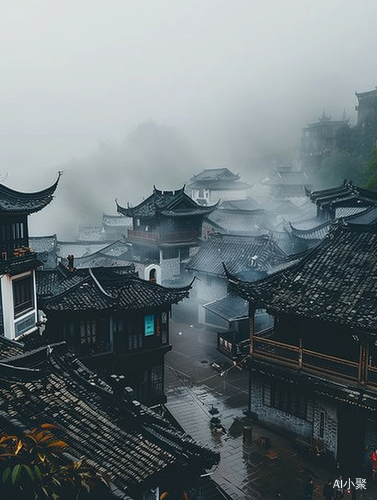 Misty Rain: The Enchanting Beauty of the Yangtze River