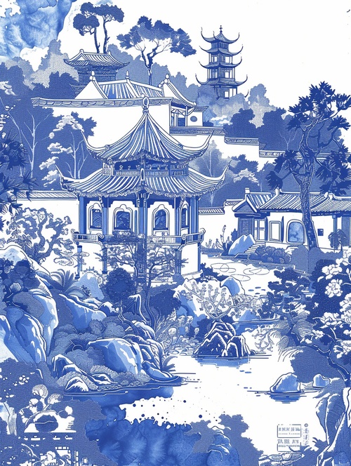 东方美学 “A Chinese landscape painting with pavilions, rivers,white background, blue and white， doodle in the style of Keith Haring, sharpie illustration, MBE illustration, bold lines, in the style of grunge beauty, mixed patterns, text and emoji installations，hd，8k ar 3:4 s 250#midjourney #midjourney关键词 #Ai绘画 #设计师 #东方美学 #国风大赏 #每日艺术家 #艺术薯 #中华文化瑰宝