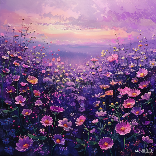 紫色花海