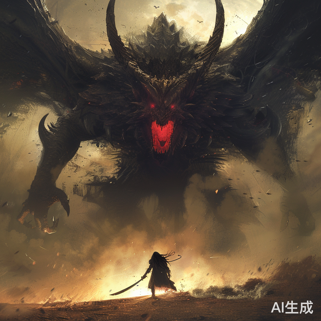 巨兽与无畏人类的对峙