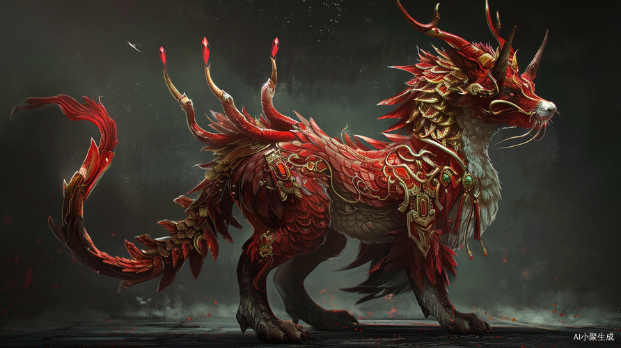 Qilin Beast - Fire and Earth Attributes - Image Design