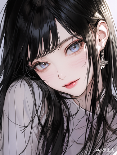精致五官的美少女