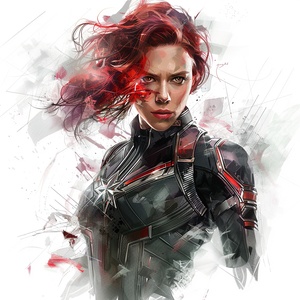 Double exposure, pure white background, the protagonist is Black Widow, as well as the Hulk, amazing depth, masterpiece, surreal, geometric patterns, intricate details, bokeh, perfect balance, deep fine borders, artistic realism, smooth, instant engineering A great masterpiece by the persoon in charge