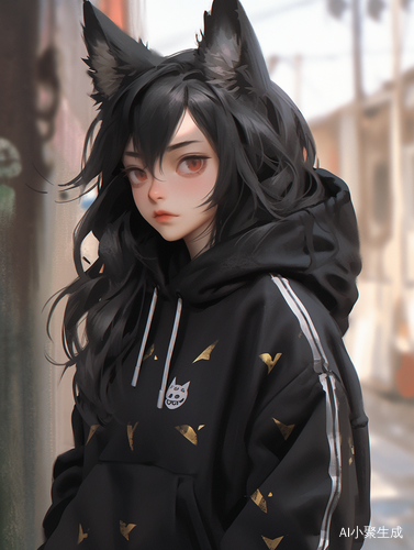可爱阳光黑色JK少女