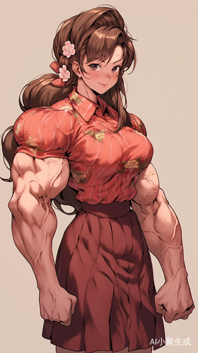 可爱女孩超大肌肉全身现象